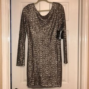 Silver sequence ArdenB dress